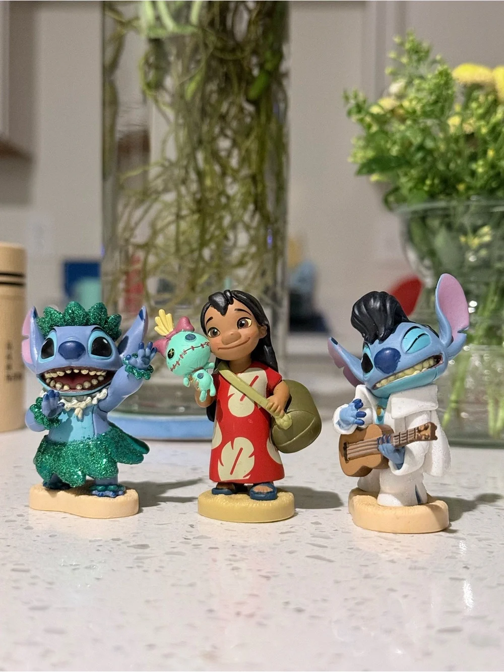 Disney Lilo & Stitch Figure Trio Set – Lilo & 2 Stitch Collectible Figures